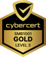 CyberCert SMB1001 Gold, Level 3 badge